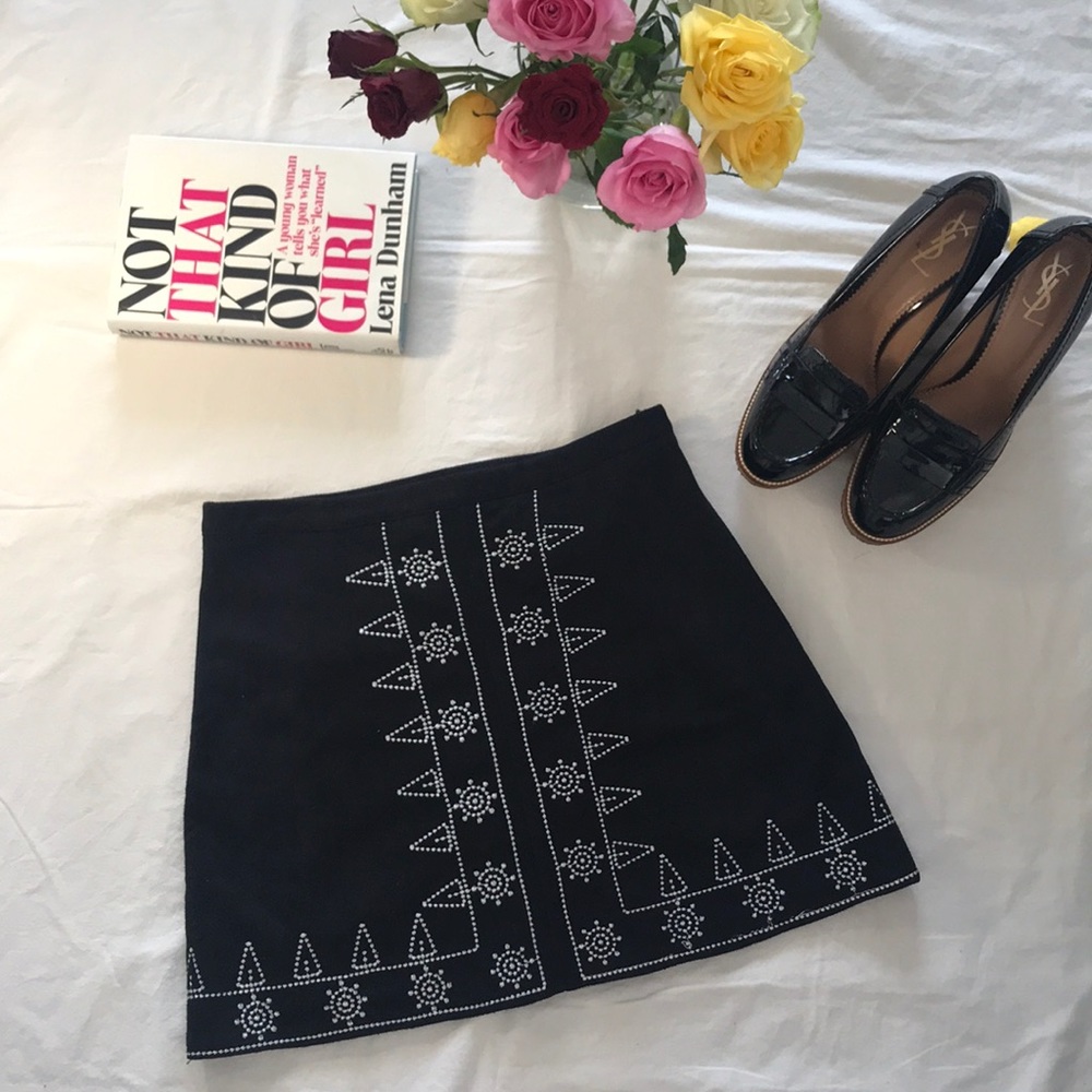 LF Stores~ black tribal Skirt